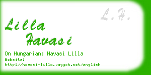 lilla havasi business card